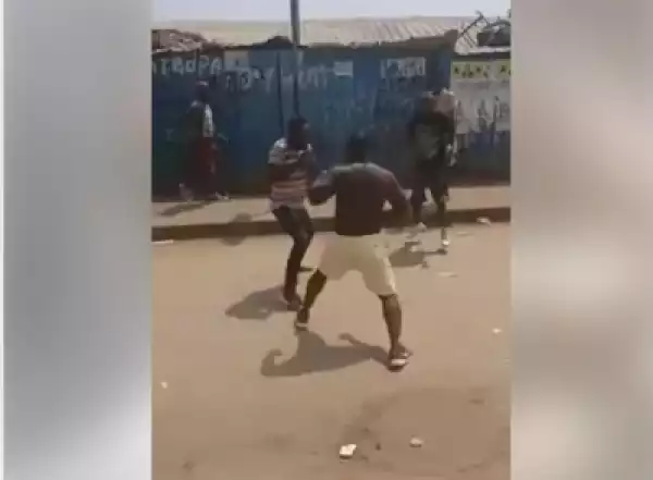 Man Pulled Off His Shirt To Fight Colleague. See What Happened Seconds Later